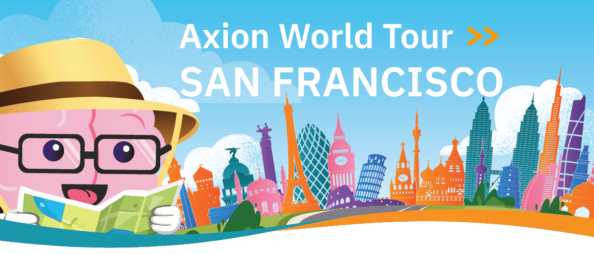 Website banner image for the Axion World Tour: San Francisco 2026 event