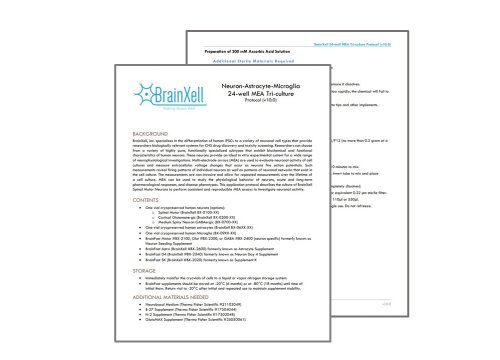 Neuron-Astrocyte-Microglia 24-well MEA Tri-culture  Protocol (v10.0)