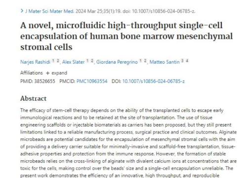 Journal of Materials Science Materials in Medicine, 25 March 2024