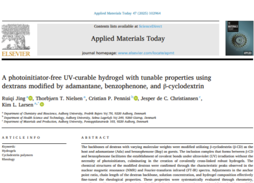 Applied Materials Today, 15 October 2025