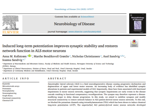 Neurobiology of Disease, 11 September 2025