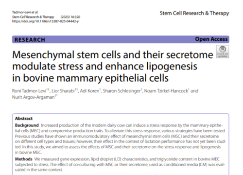 Stem Cell Research & Therapy, 23 June 2025
