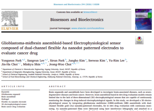 Biosensors and Bioelectronics, 08 November 2025