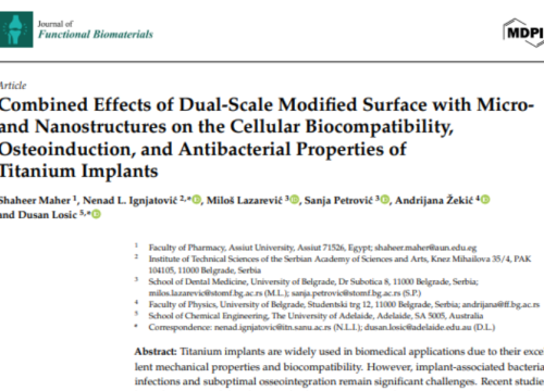 Journal of Functional Biomaterials, 27 April 2025