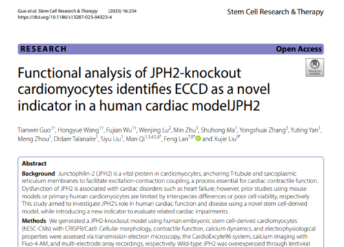 Stem Cell Research & Therapy, 09 May 2025